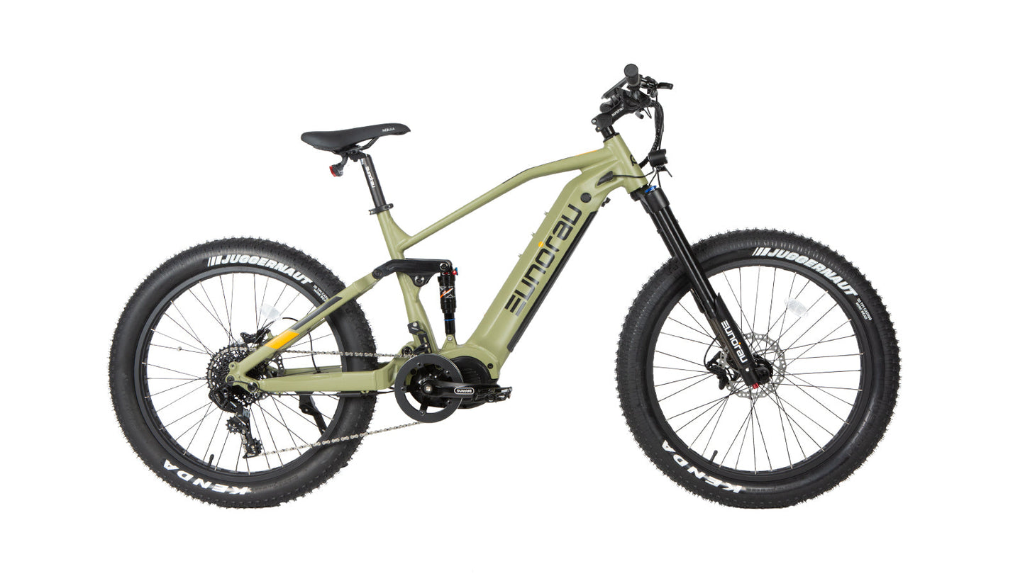 Specter S 3.0 Fat Tire Electric Bike 26 Inch 1000W Mid Motor Dual Battery 48V 17.5Ah Suspension