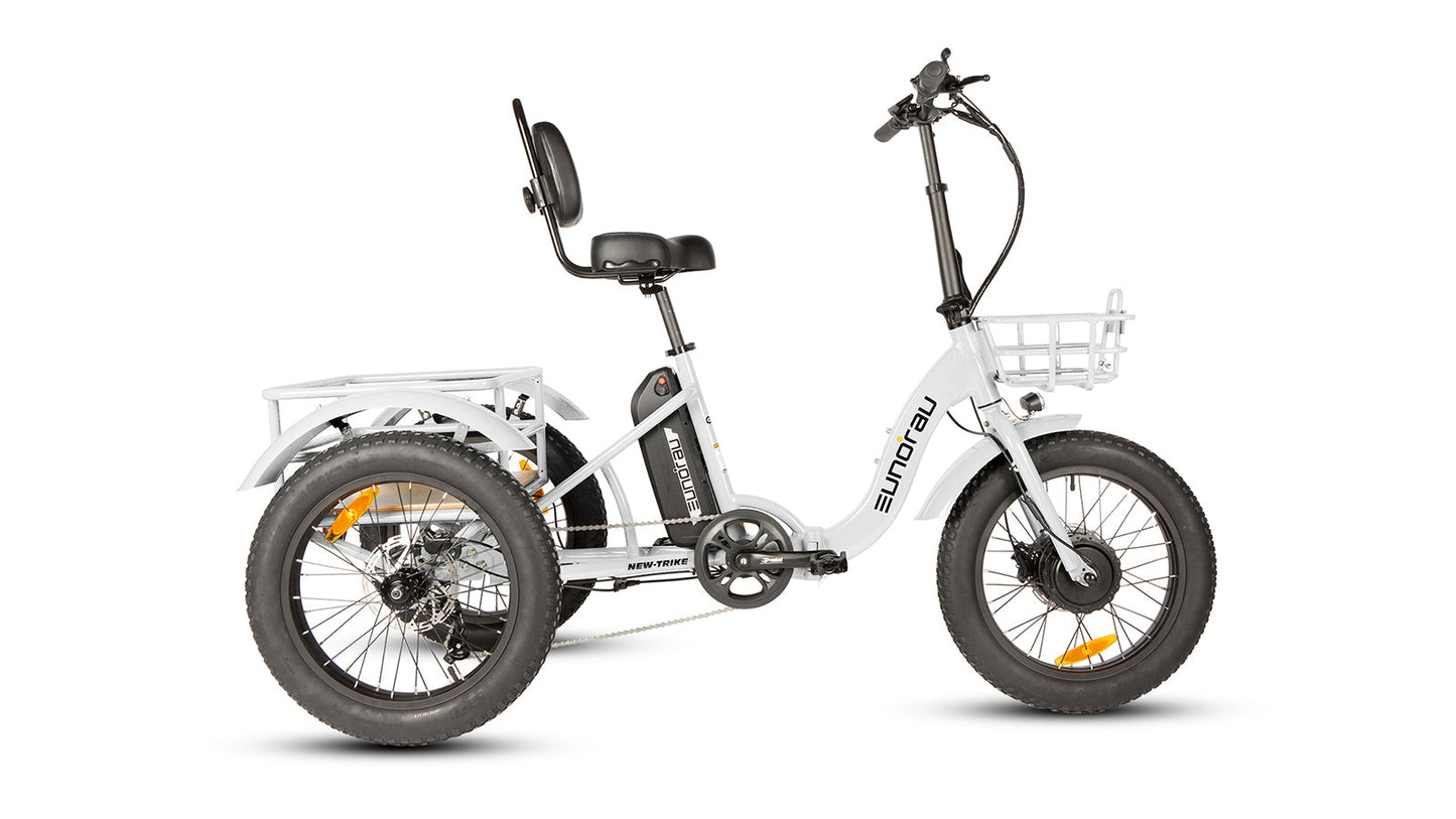 New Trike 2.0 Foldable City Electric Bike 48V 20Ah Samsung Battery 500W Front Motor 60 To 100 Miles Range 20 MPH 32 KMH