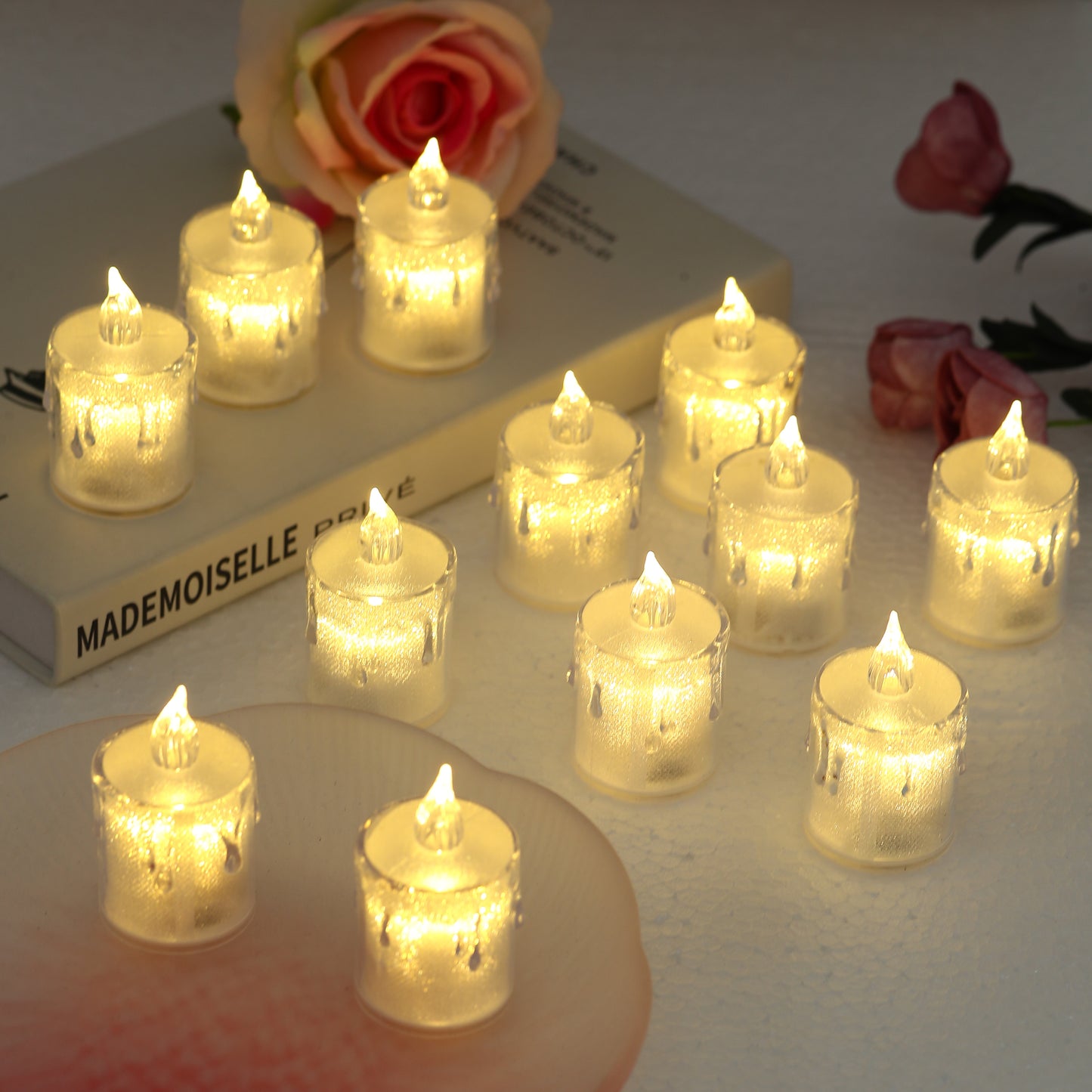 Illuminate your space with the Flickering LED Flameless Candle Set – 8 Pcs, adding warmth and charm without flames.