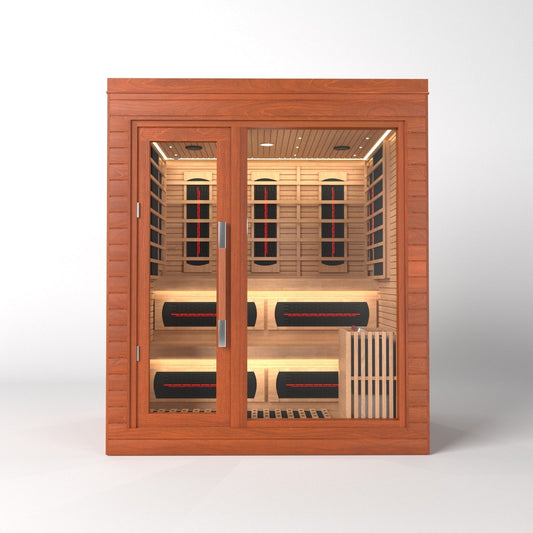 SAUNA EVOLUTION®  Indoor Dual-System Luxury Cabin Sauna Luna - 4