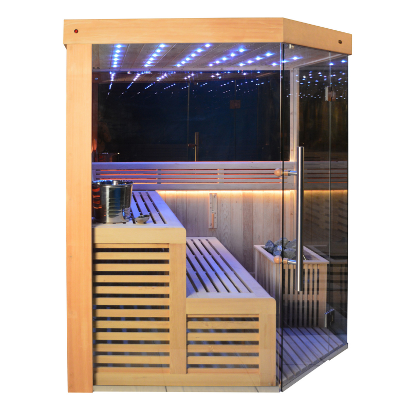 SAUNA EVOLUTION® Indoor New Exclusive Mirror Steam Sauna Glass 13