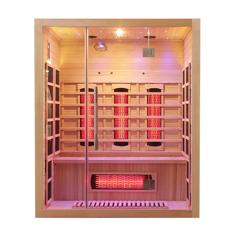 SAUNA EVOLUTION® Full Spectrum Indoor Solid Wood Sauna Far Infrared 11
