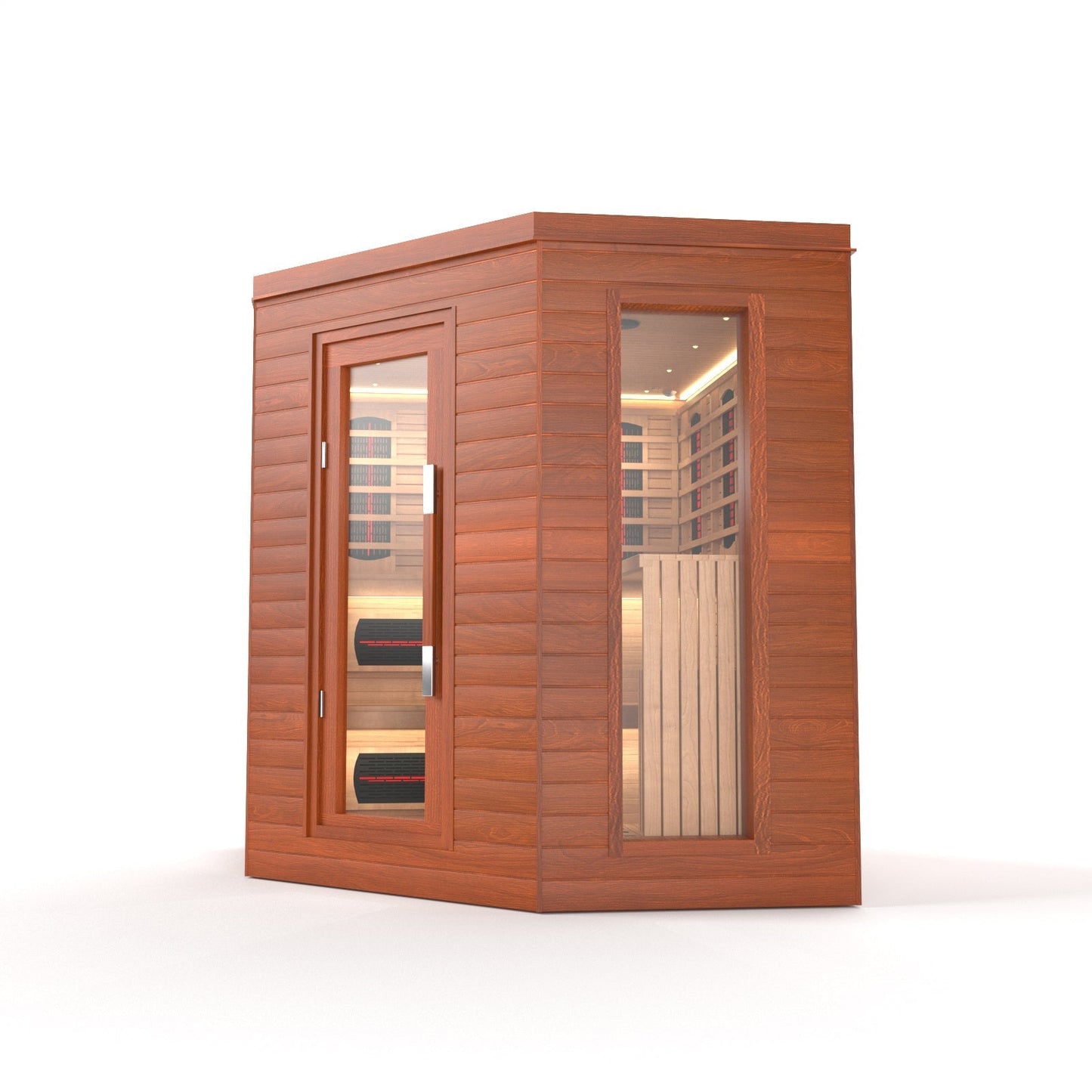 SAUNA EVOLUTION® Indoor Luxury Cabin Corner Sauna Luna - 1