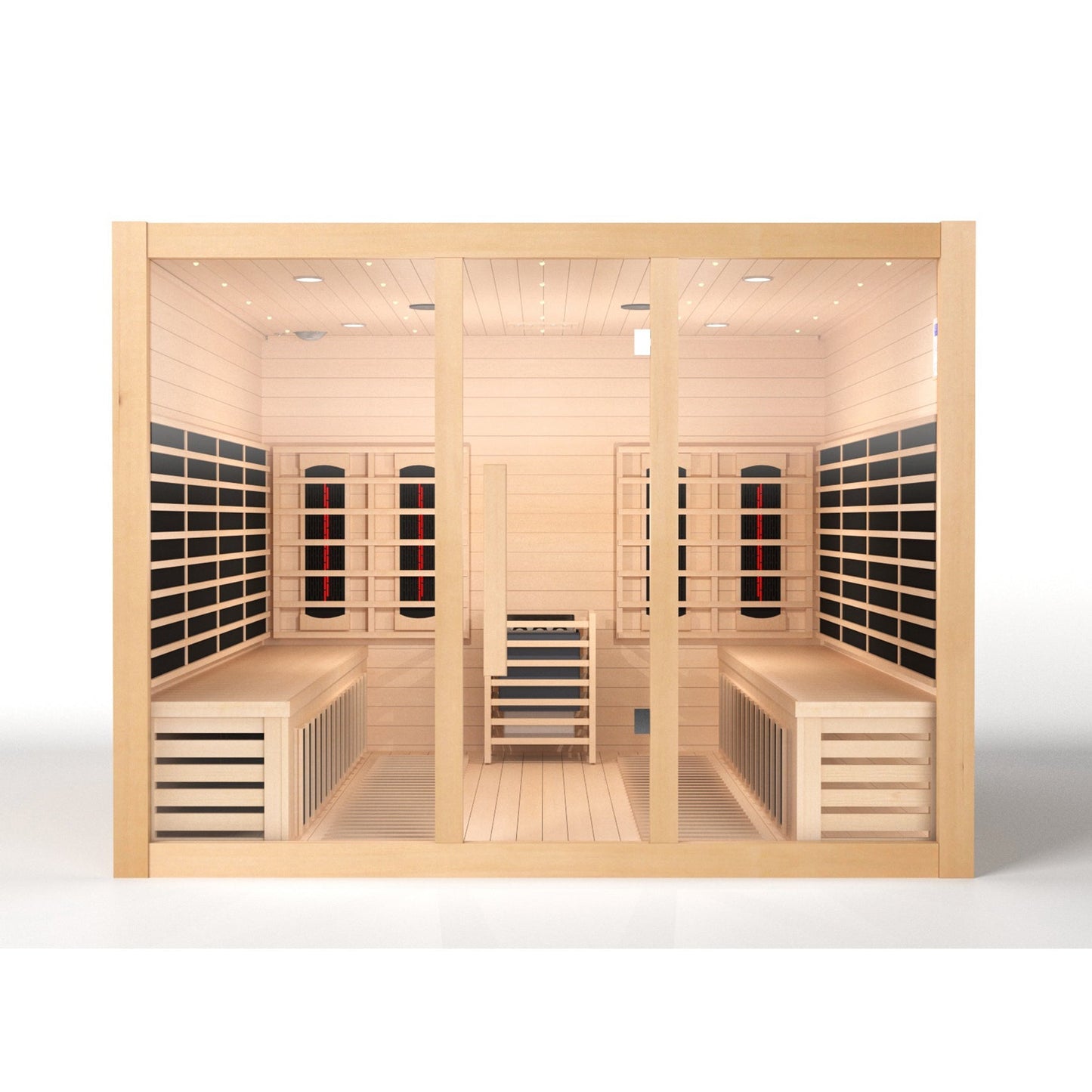 SAUNA EVOLUTION® Big Size Canadian Solid Wood Infrared and Steam Hybrid Dual system 06