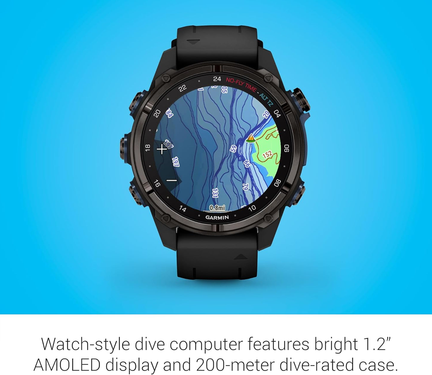 Garmin Descent Mk3i, 43mm, Carbon Gray DLC Ti/Black