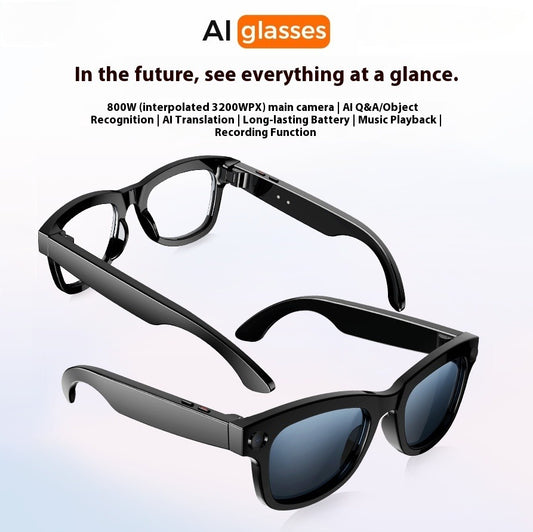 AI Smart Glasses – HD Camera, Object Recognition, and Real-Time Translation