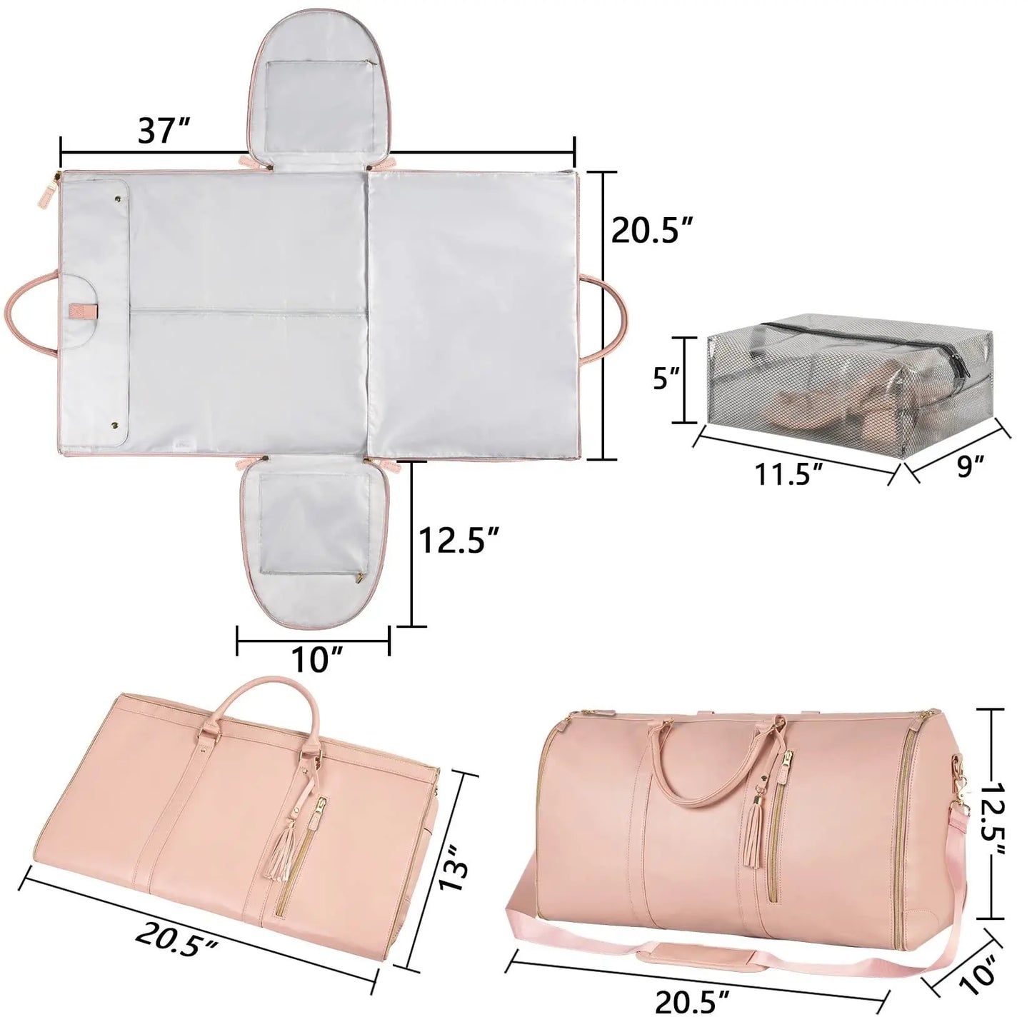 Stylish Foldable Travel Bag for Women with Extra Storage Swag House
