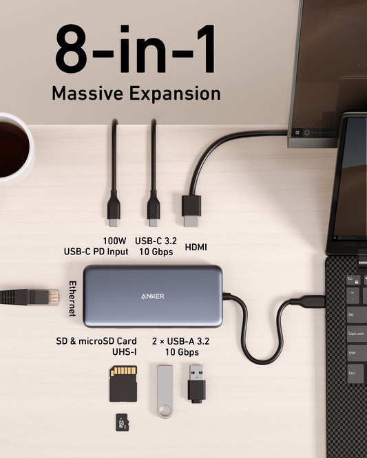 Anker <b>555</b> USB-C Hub (8-in-1)