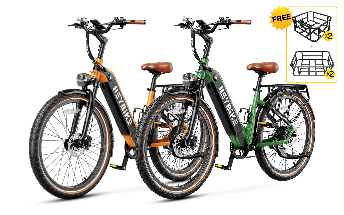 HeyBike Cityrun Combo Electric Bikes Bundle — 500W Motors