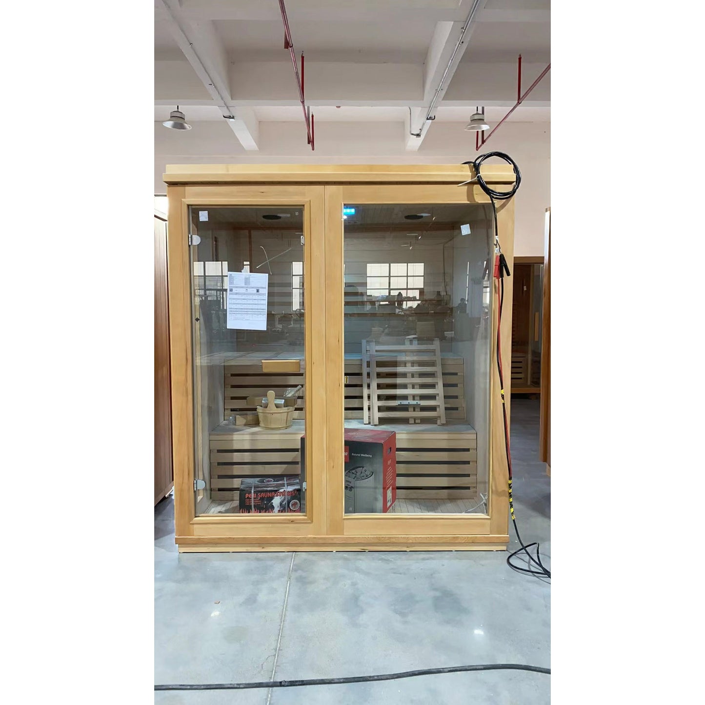 SAUNA EVOLUTION® Finland Traditional Indoor Wooden Sauna Glass 07