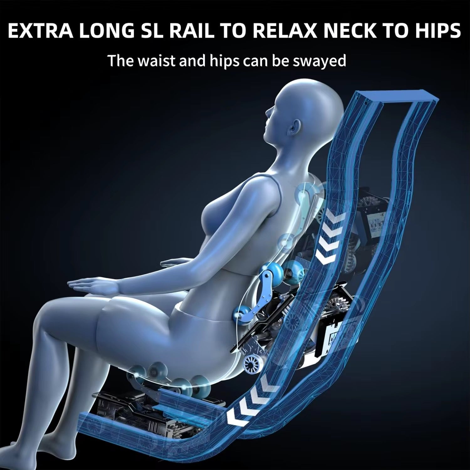 Zero Gravity 4D Massage Chair with AI Features, Thai Stretching & Bluetooth by Swag House Store