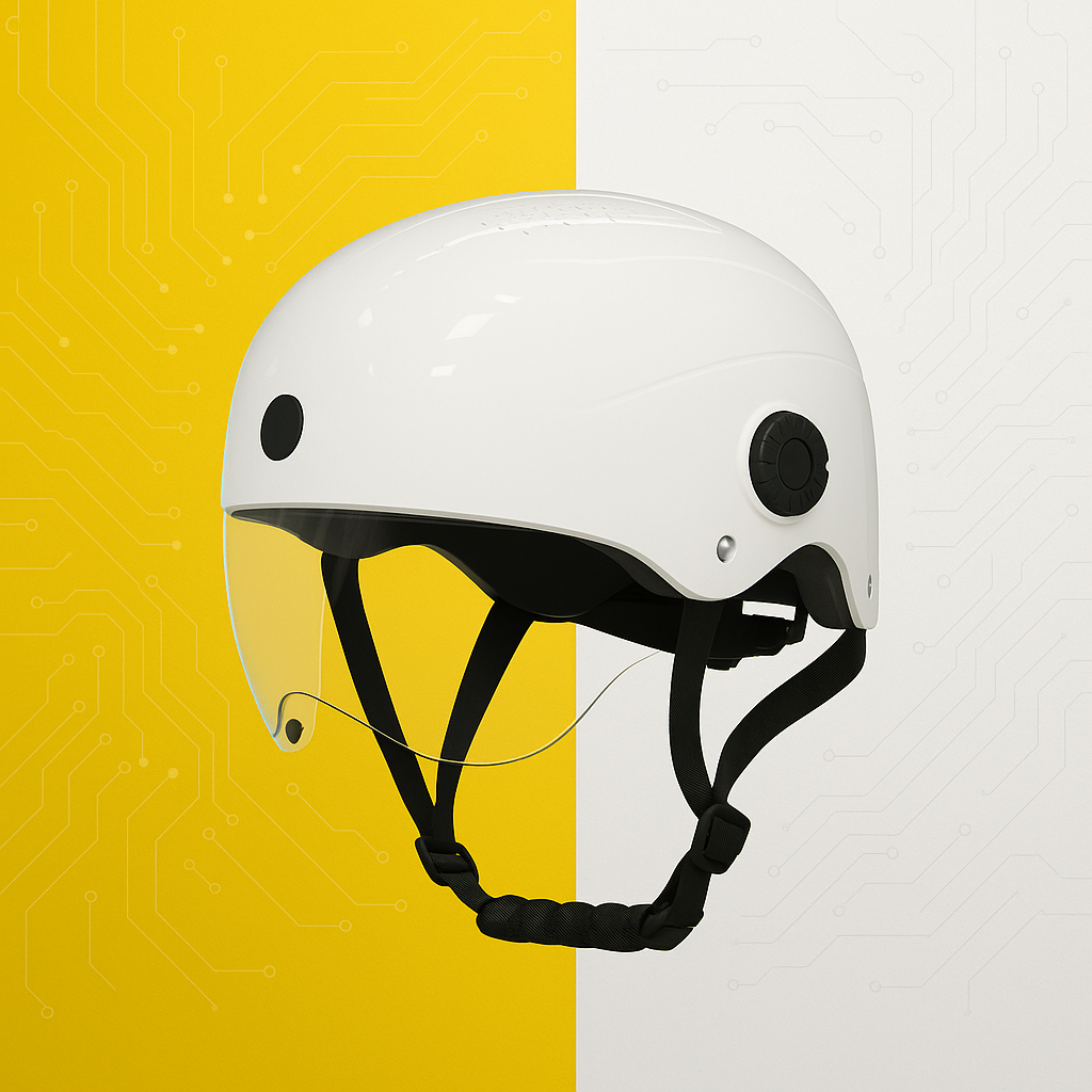 High-Tech Motorcycle Helmet with Bluetooth Connectivity and Motion Cameras by Doba