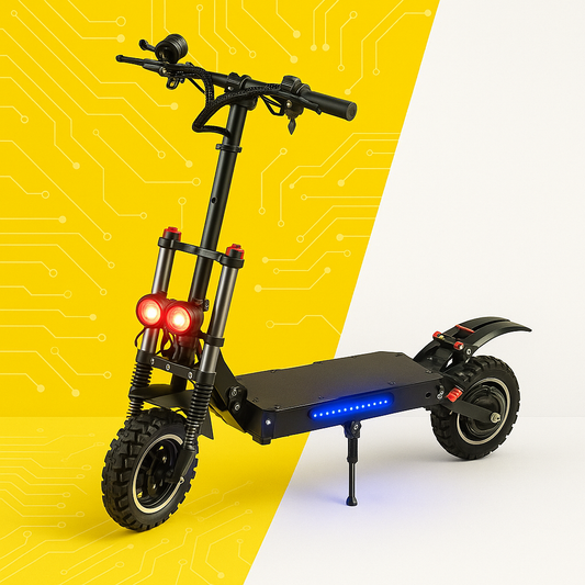 High-Speed Adult Electric Scooter 3000W Dual Motor 60V 38Ah for 85km/h Thrill Rides by Doba
