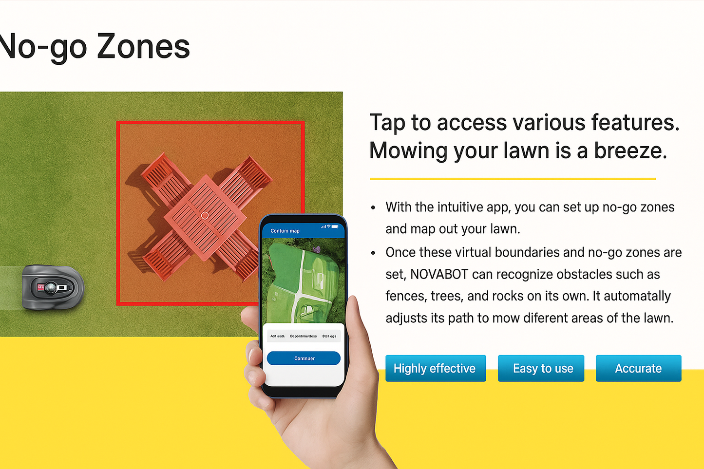 NOVABOT N2000 – AI-Powered Wire-Free Robotic Lawn Mower (RTK + Vision + ToF Navigation, TÜV Certified) by Swag House Store
