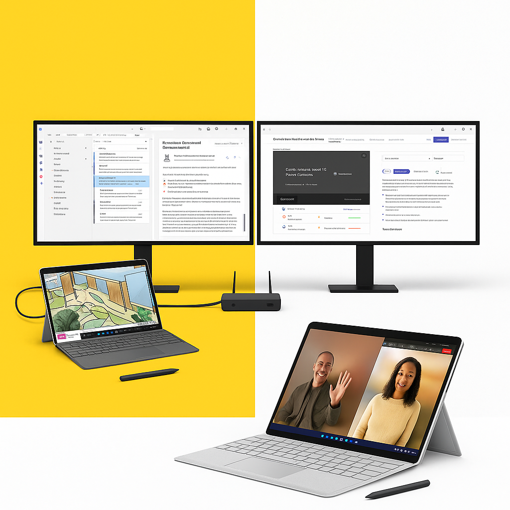 Microsoft Surface Pro 10 for Business – 13” PixelSense Touchscreen – Intel Core Ultra 7 (vPro) – 16 GB RAM – 256 GB SSD – Windows 11 Pro – 5G – Platinum by Swag House Store
