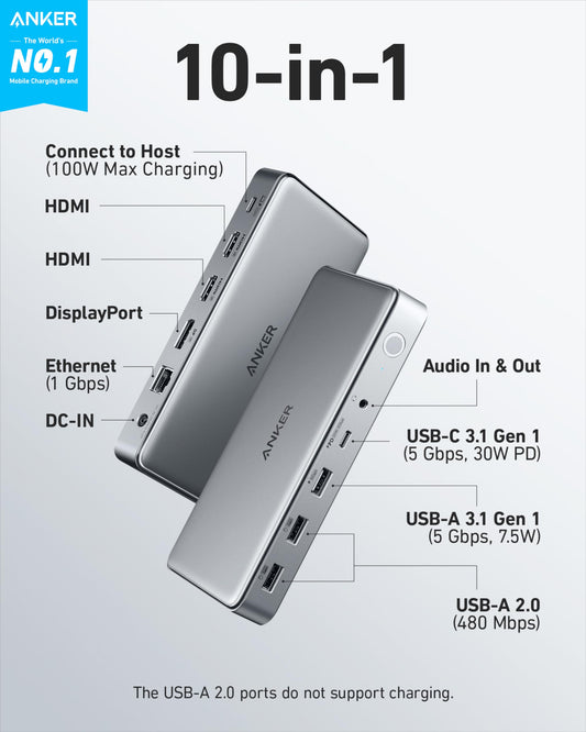 Anker <b>563</b> USB-C Docking Station (10-in-1)