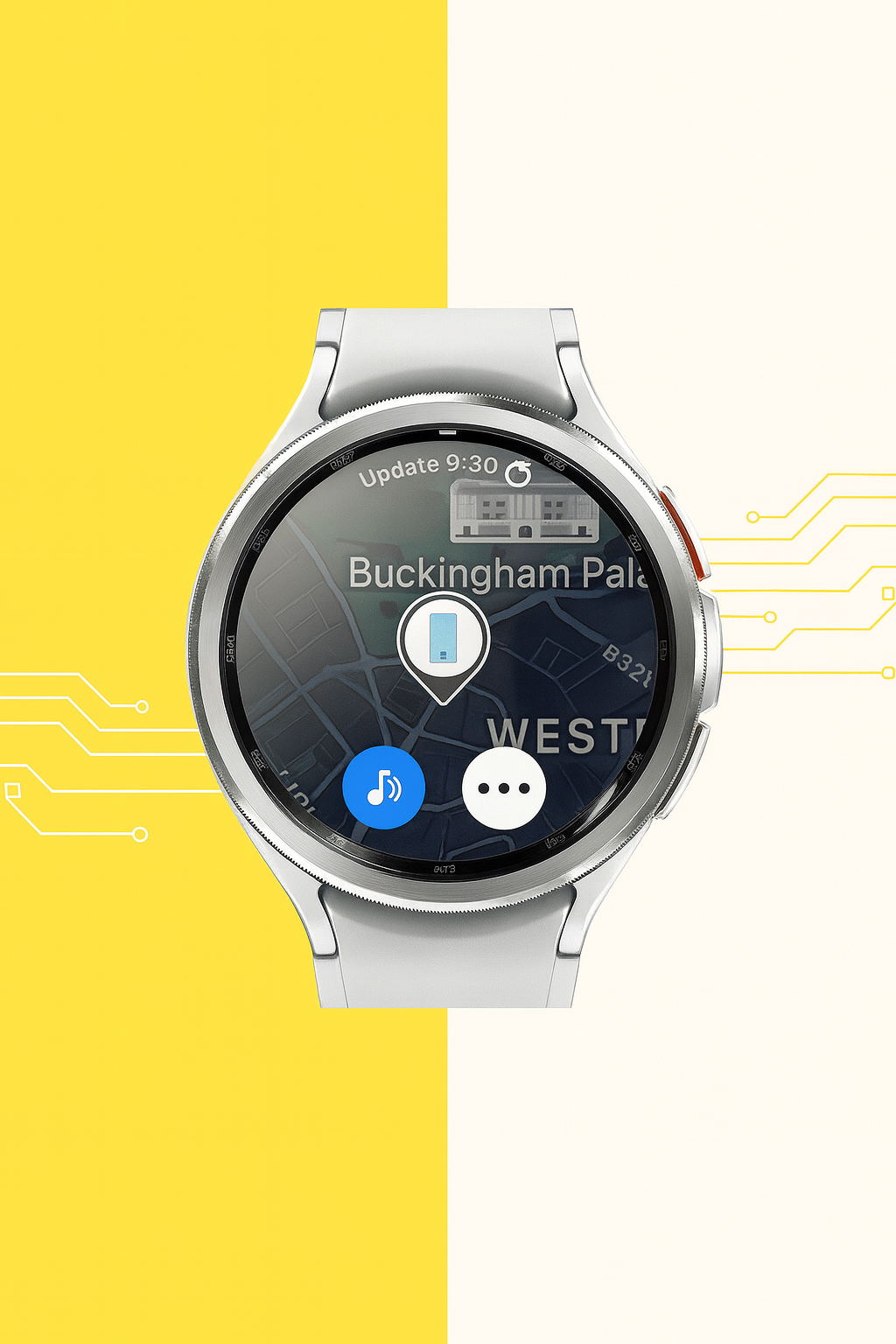 Samsung Galaxy Watch6 Classic 43 mm Smartwatch – Silver – Bluetooth, AMOLED Display, Fitness & Wellness Tracking – Wear OS