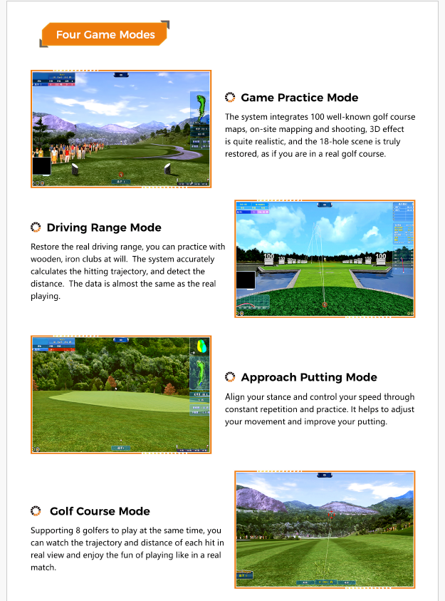 Let’Spark Professional Golf Simulator – Dual-Camera 3D Indoor Golf Training & Entertainment System by Swag House Store