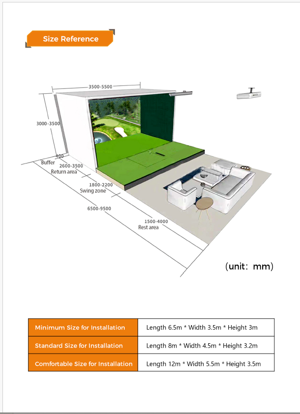 Let’Spark Professional Golf Simulator – Dual-Camera 3D Indoor Golf Training & Entertainment System by Swag House Store