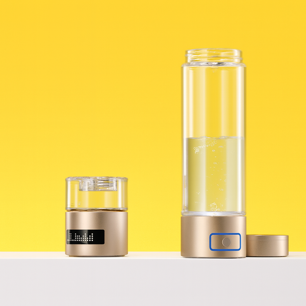 H2 Elite 400 – Intelligent Hydrogen-Rich Glass Water Bottle (High-Concentration Electrolysis, 400 ml Capacity)