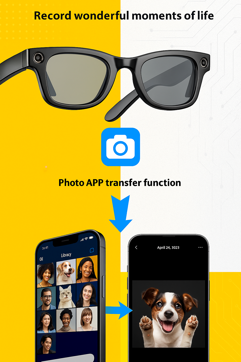 AI 3rd Gen Smart Bluetooth Glasses With Magnetic Frame
