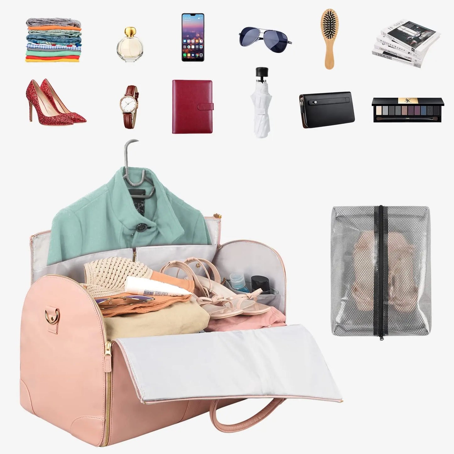Stylish Foldable Travel Bag for Women with Extra Storage Swag House