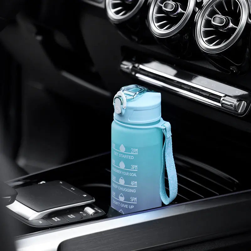 Large Capacity Sports Plastic Scale Water Bottle Portable Sports Bottle Portable Drinking Cup With Straw Okai