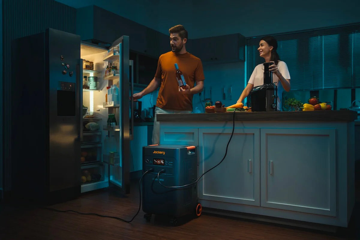 Jackery Explorer 5000 Plus in home backup setup