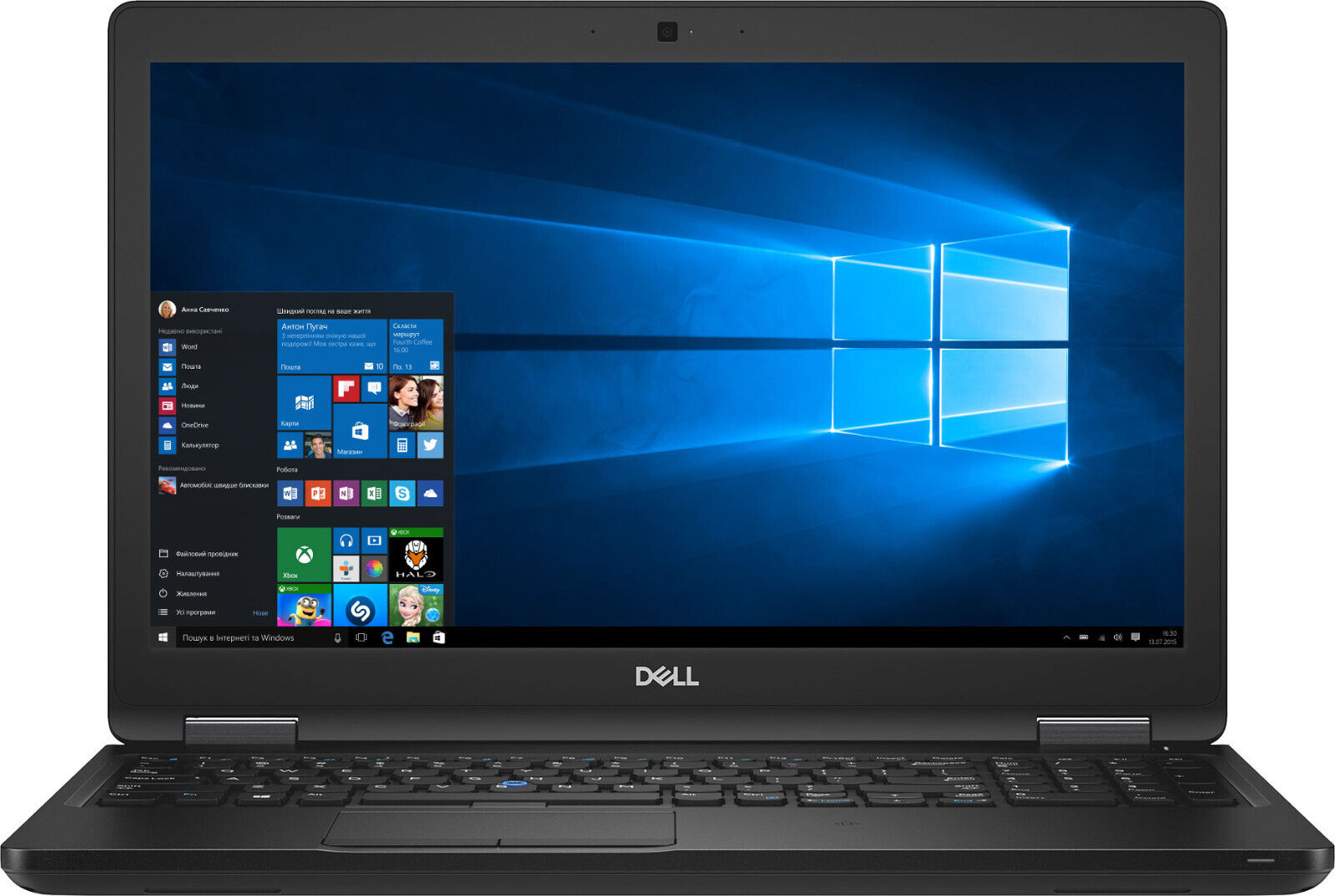 Dell Latitude 5590 14-inch light gaming laptop, i5 3.60GHz, refurbished, Windows 11 Pro, open on desk