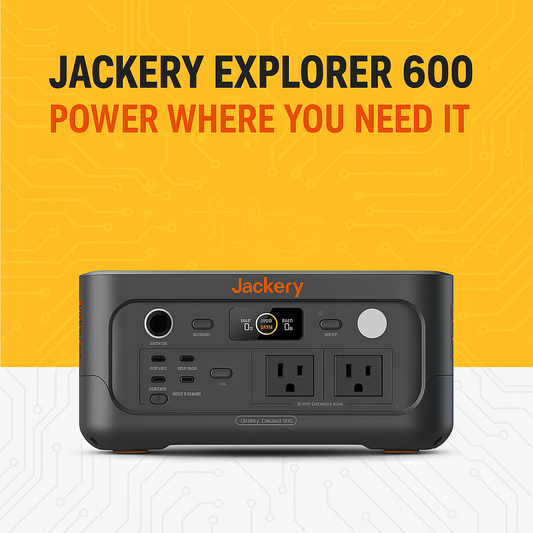 Jackery Explorer 600 v2 Portable Power Station – 640Wh | 500W (1000W Surge) | LiFePO₄ by Swag House Store