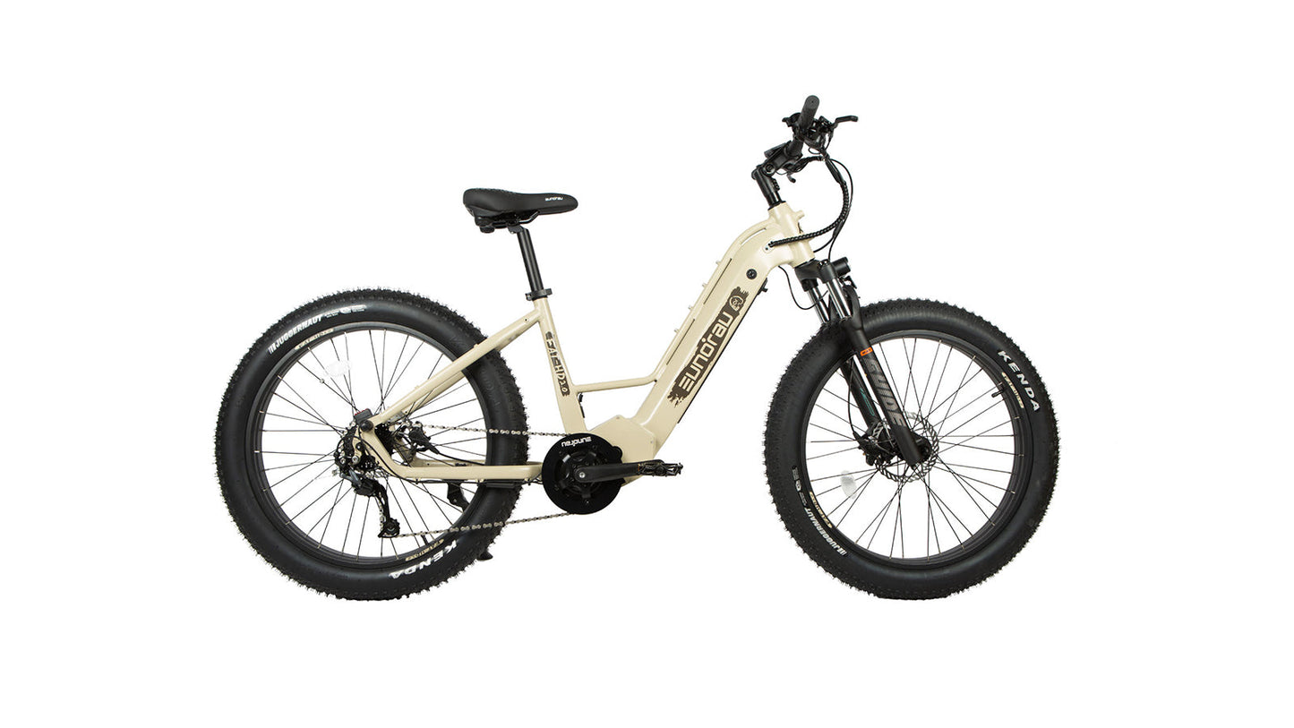FAT HD 2 Point 0 Hunter X7 26 Inch Fat Tire Electric Bike 1000W Bafang Mid Drive 48V 15Ah Samsung Battery