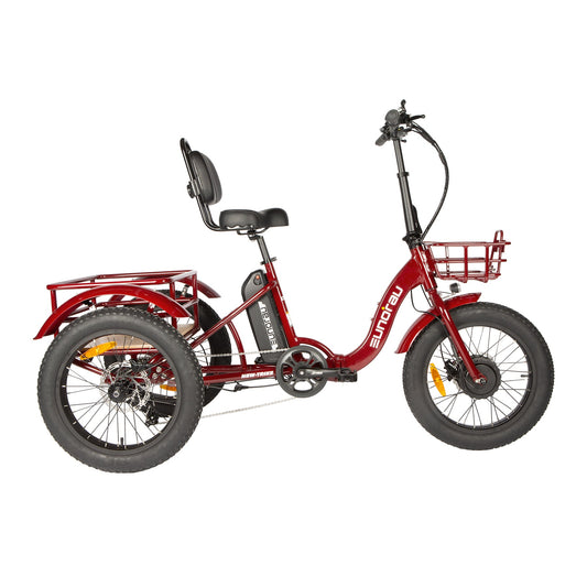 New Trike 2.0 Foldable City Electric Bike 48V 20Ah Samsung Battery 500W Front Motor 60 To 100 Miles Range 20 MPH 32 KMH