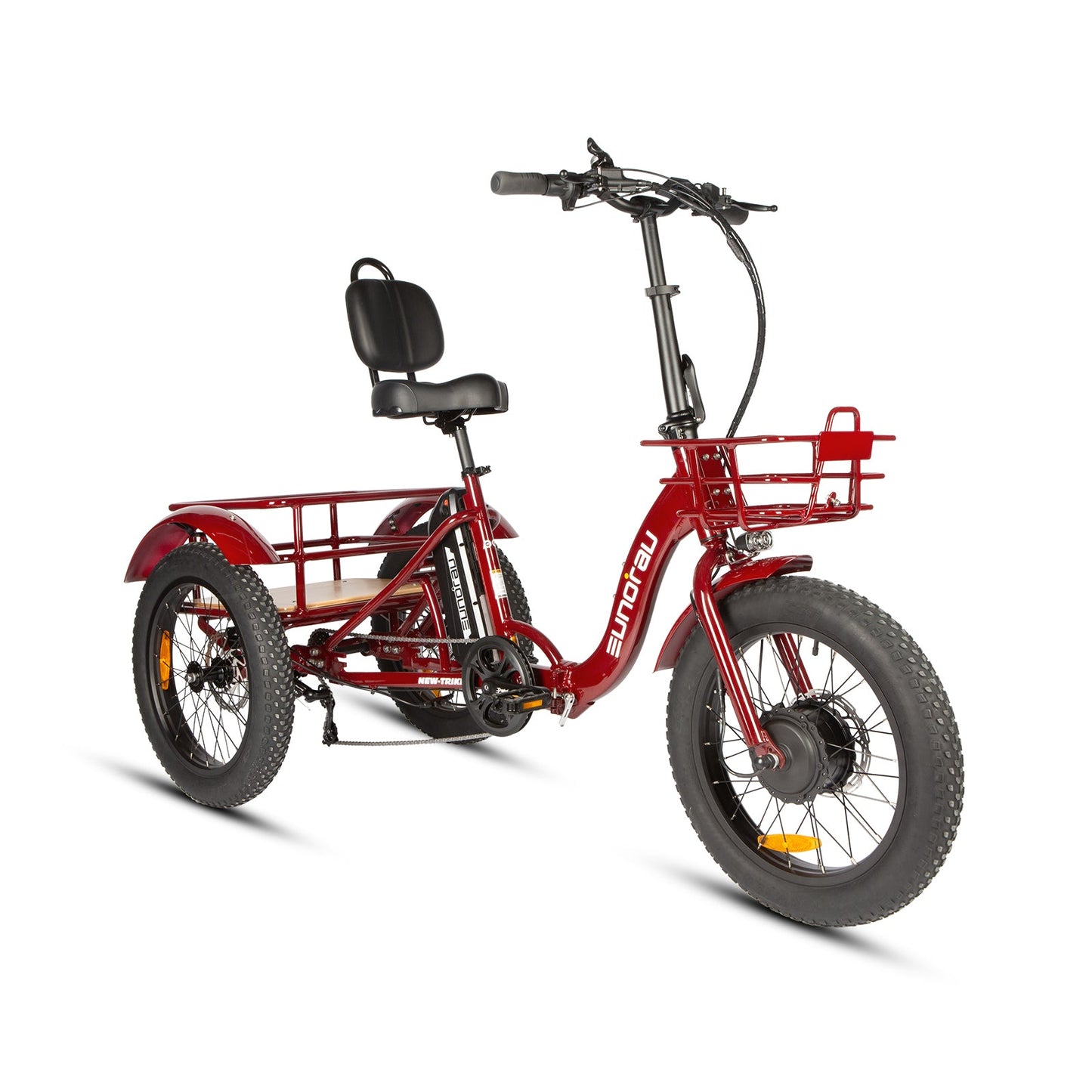 New Trike 2.0 Foldable City Electric Bike 48V 20Ah Samsung Battery 500W Front Motor 60 To 100 Miles Range 20 MPH 32 KMH