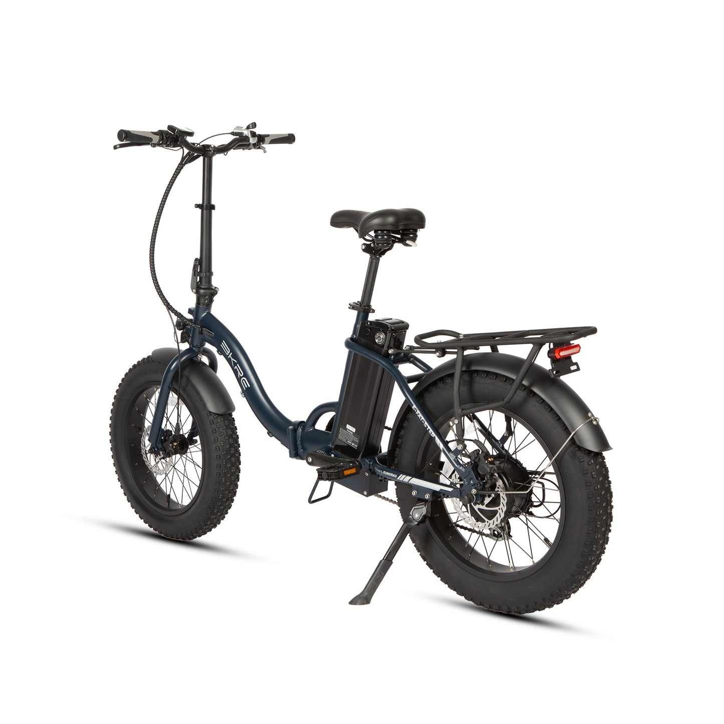 E Fat Step Fat Tire Electric Bike 20 Inch Aluminum Frame 500W Hub Motor 40 To 50 Mile Range Lithium Ion Battery