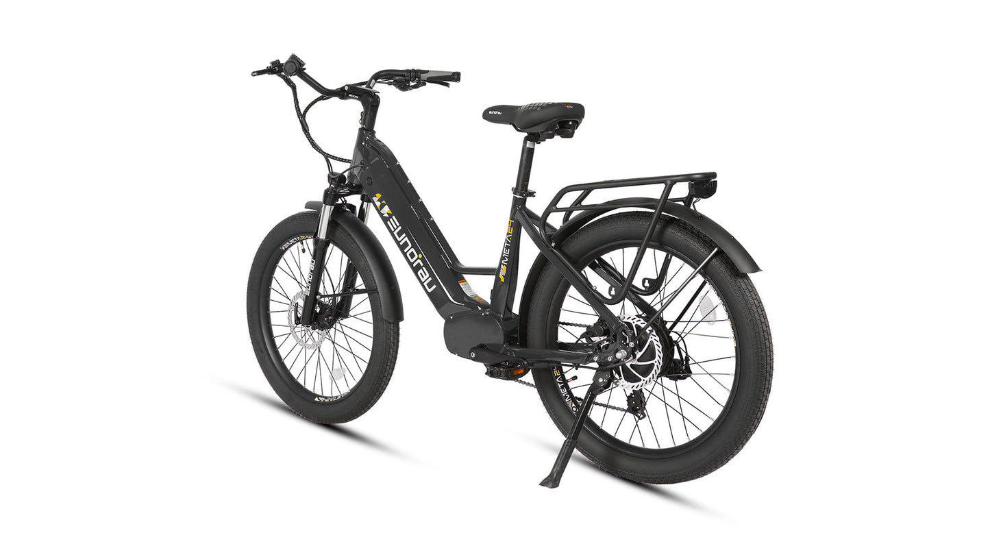 META24 1.0 City Electric Bike With 48V 500W Hub Motor 100 Mile Range Optional Second Battery