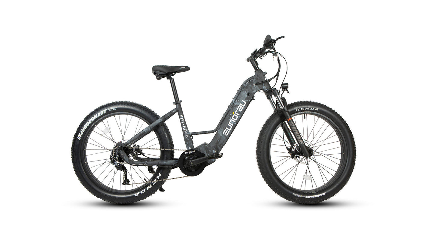 FAT HD 2 Point 0 Hunter X7 26 Inch Fat Tire Electric Bike 1000W Bafang Mid Drive 48V 15Ah Samsung Battery