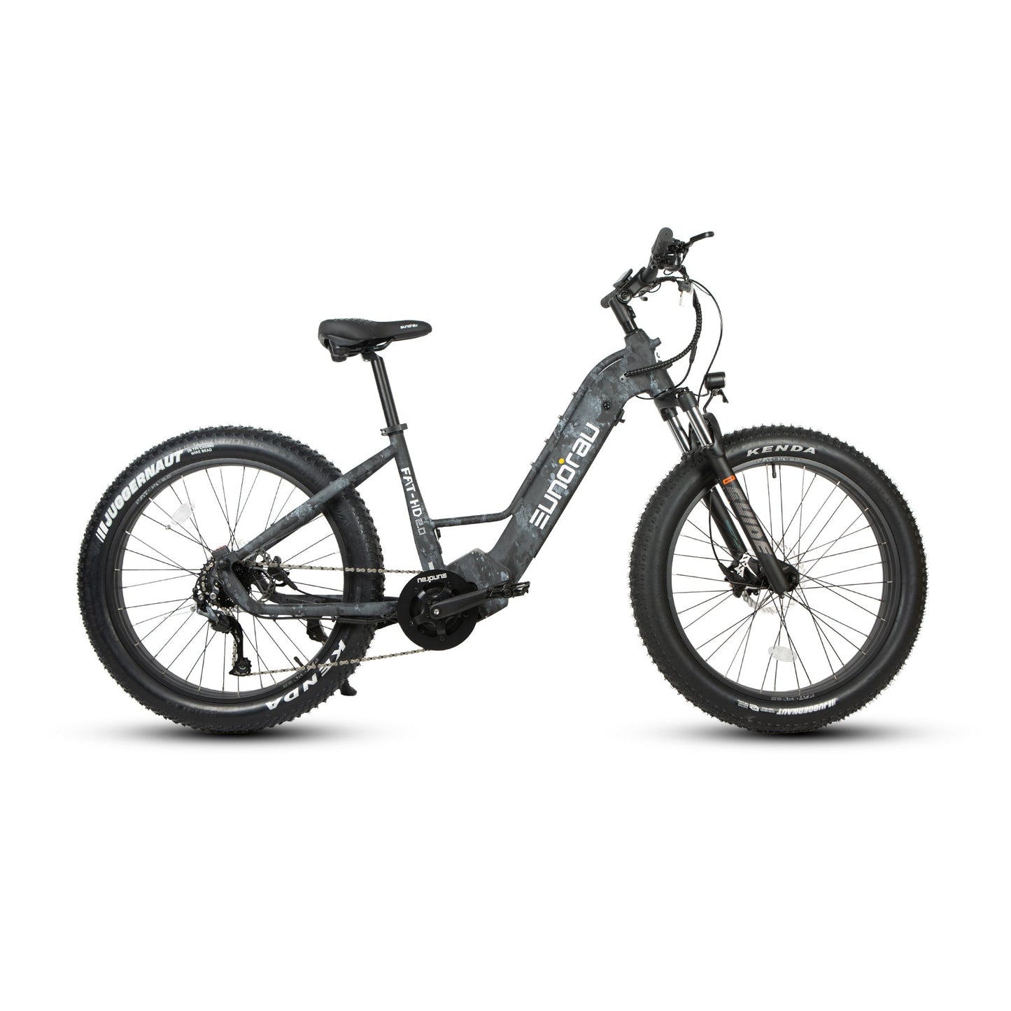 FAT HD 2 Point 0 Hunter X7 26 Inch Fat Tire Electric Bike 1000W Bafang Mid Drive 48V 15Ah Samsung Battery