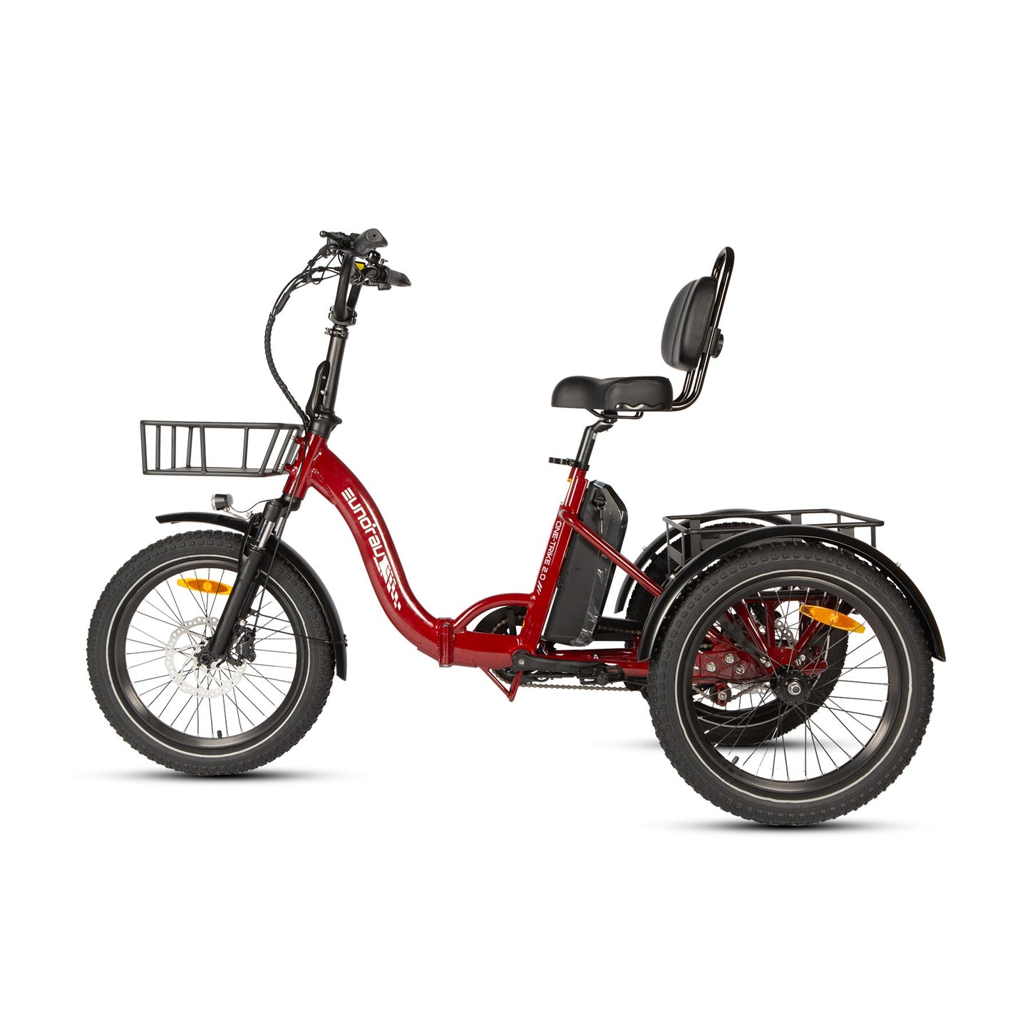 One Trike 2.0 20-Inch Rear Drive Electric Tricycle With 48V 500W Motor, 50 Mile Range, 440 Lb Payload, 20 MPH