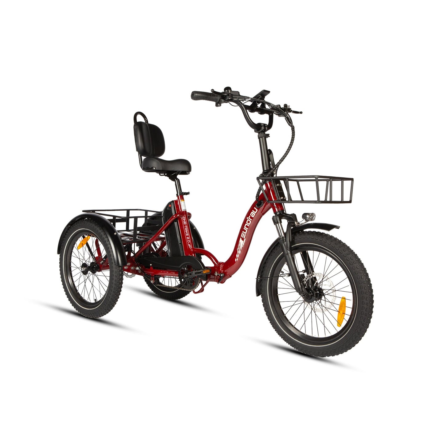 One Trike 2.0 20-Inch Rear Drive Electric Tricycle With 48V 500W Motor, 50 Mile Range, 440 Lb Payload, 20 MPH