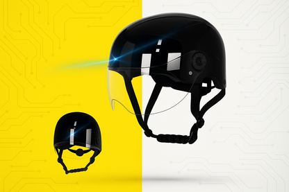 High-Tech Motorcycle Helmet with Bluetooth Connectivity and Motion Cameras by Doba