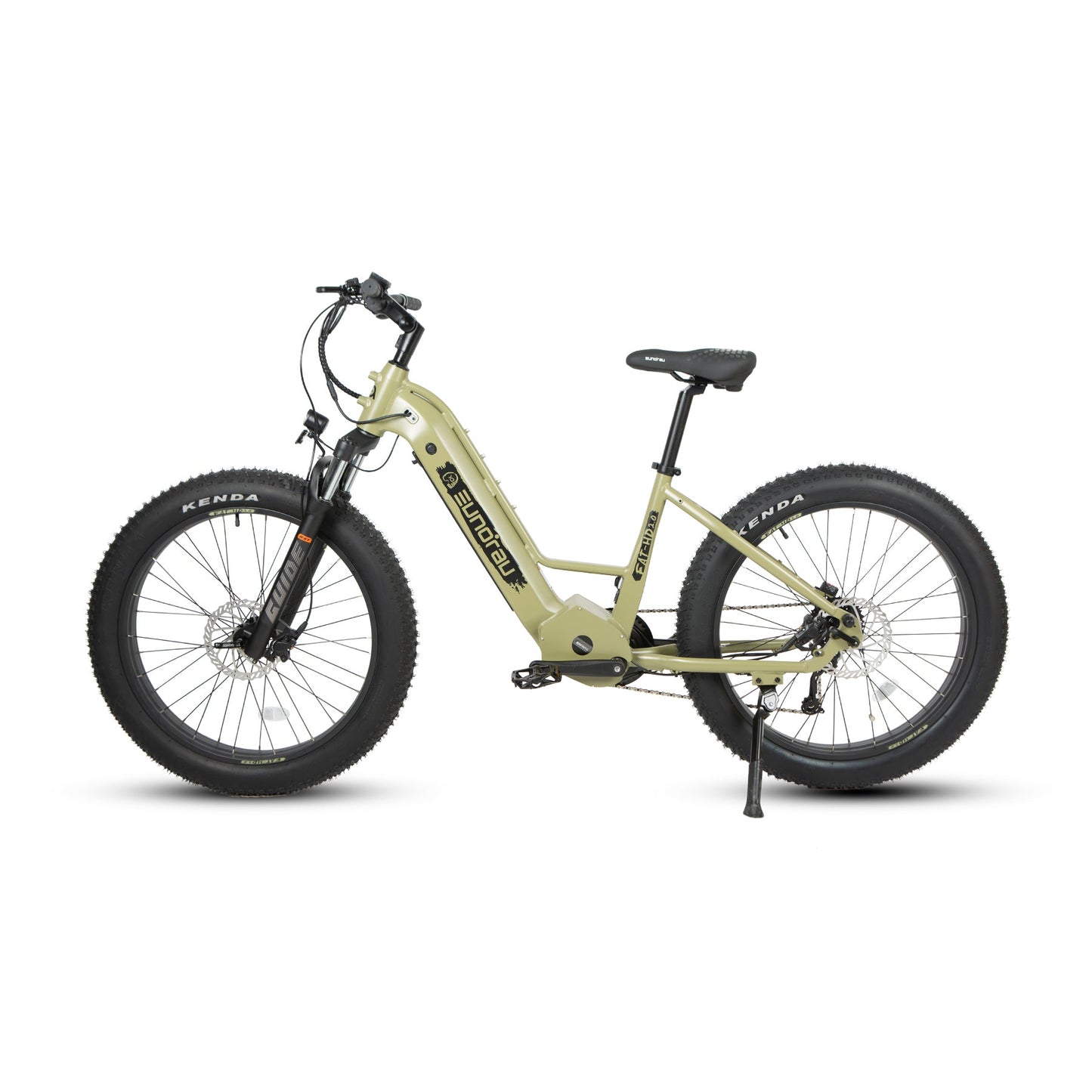 FAT HD 2 Point 0 Hunter X7 26 Inch Fat Tire Electric Bike 1000W Bafang Mid Drive 48V 15Ah Samsung Battery