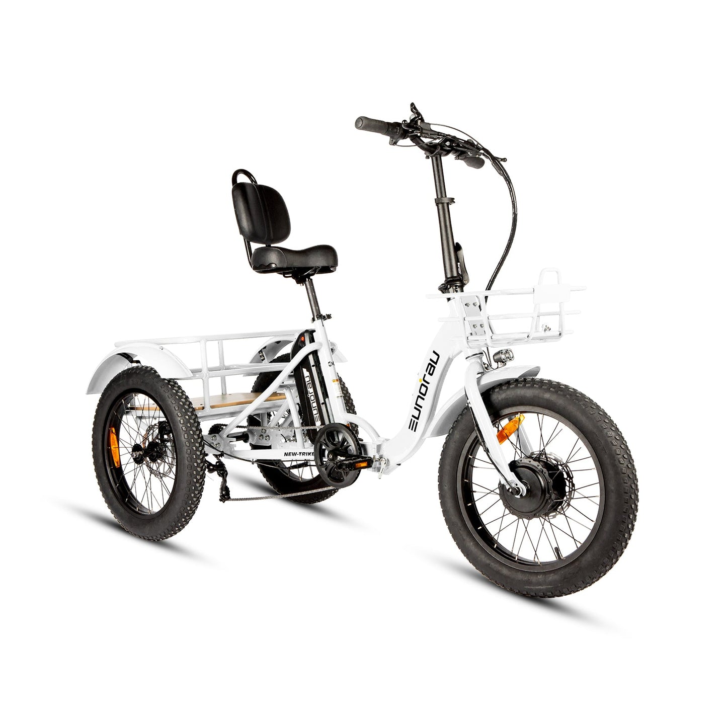 New Trike 2.0 Foldable City Electric Bike 48V 20Ah Samsung Battery 500W Front Motor 60 To 100 Miles Range 20 MPH 32 KMH