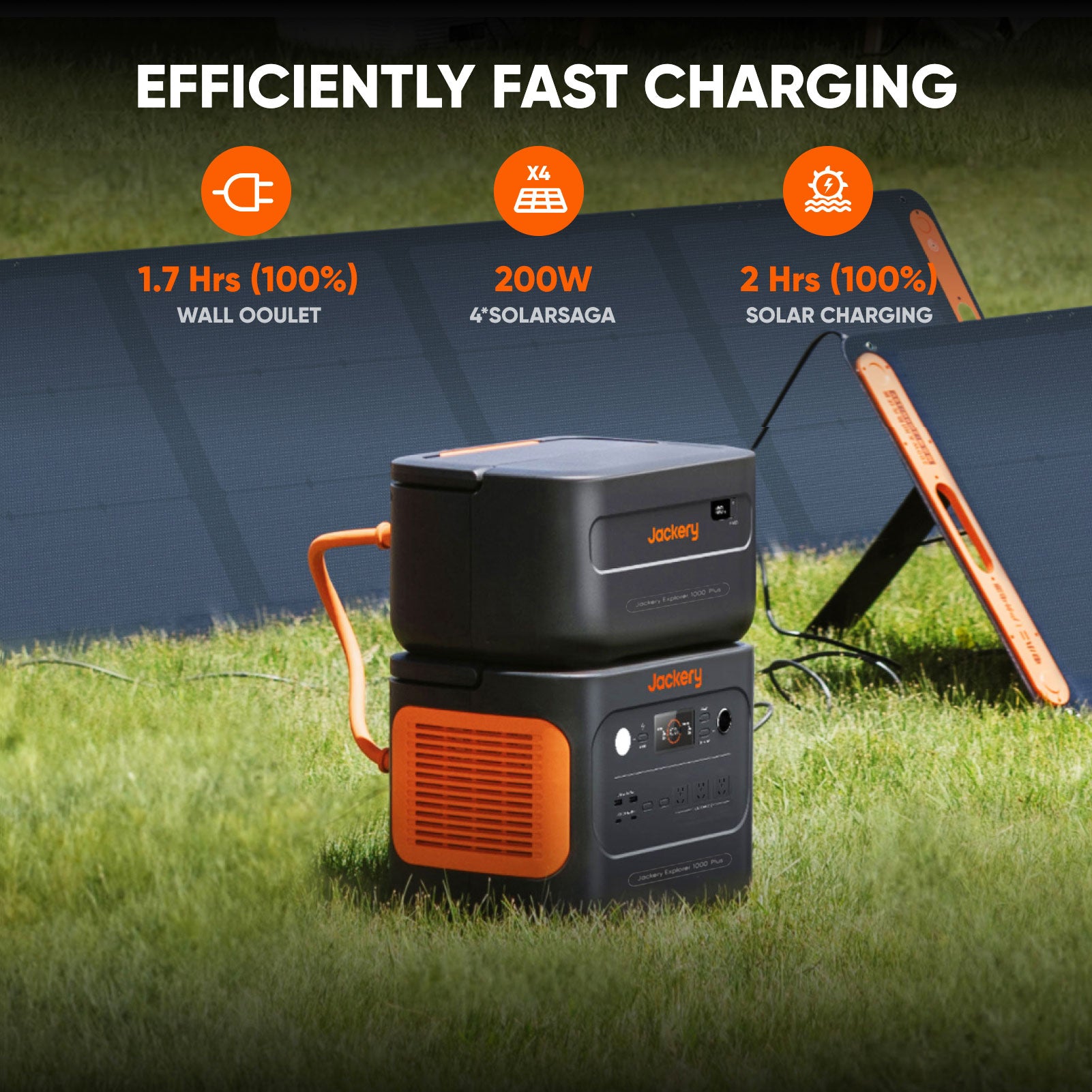 Jackery Explorer 1000 Plus Portable Power Station – 1264Wh | 2000W Output | LiFePO₄ | Expandable Power System