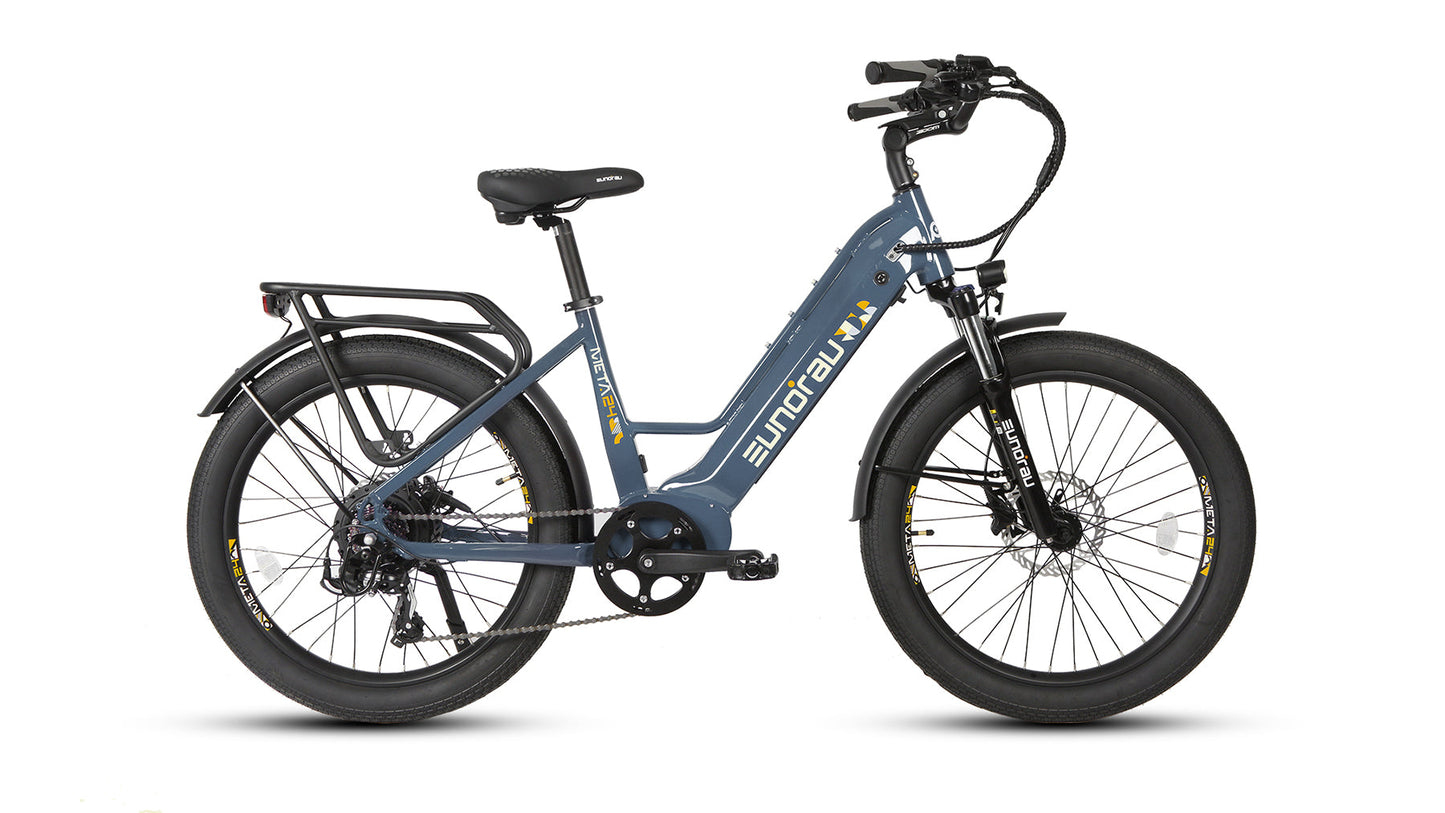META24 1.0 City Electric Bike With 48V 500W Hub Motor 100 Mile Range Optional Second Battery