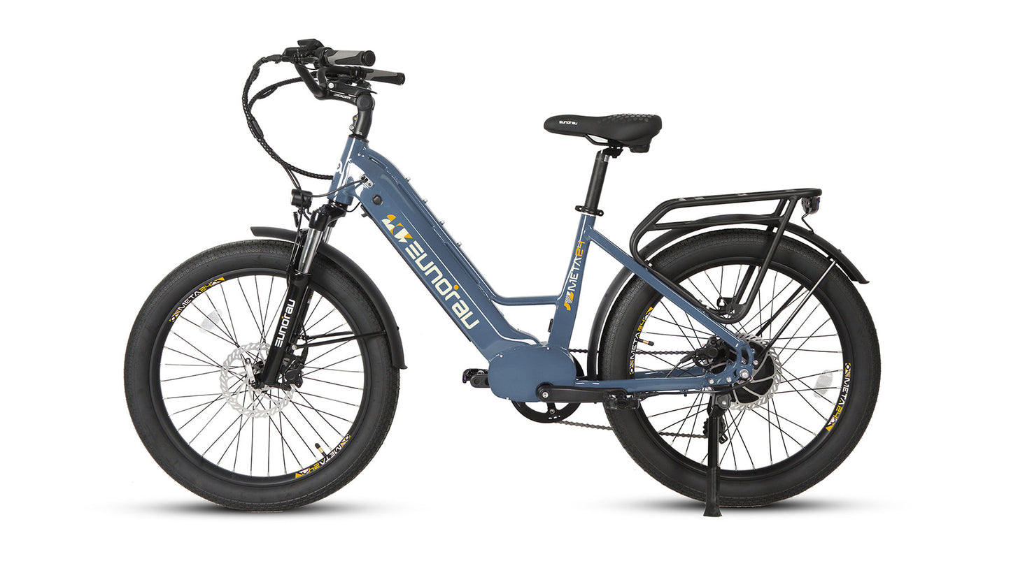 META24 1.0 City Electric Bike With 48V 500W Hub Motor 100 Mile Range Optional Second Battery