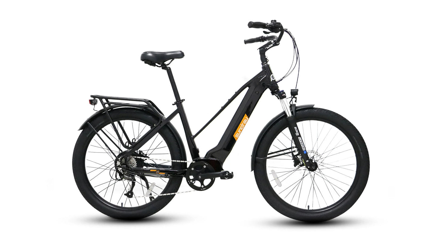 META275 One Point Zero Twenty Seven Point Five Inch City Electric Bike With 500W Hub Motor 20 MPH 35 To 65 Mile Range
