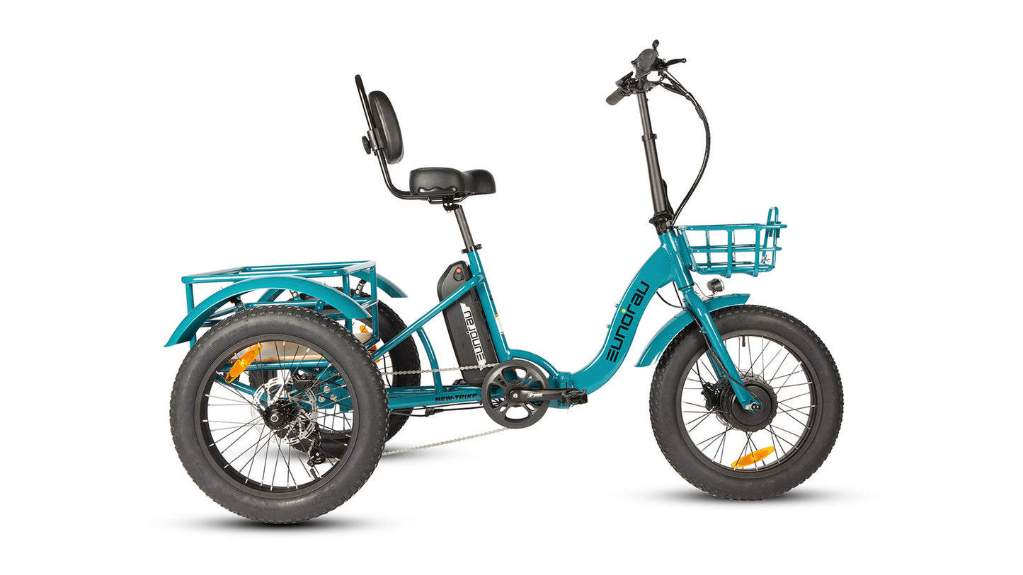 New Trike 2.0 Foldable City Electric Bike 48V 20Ah Samsung Battery 500W Front Motor 60 To 100 Miles Range 20 MPH 32 KMH