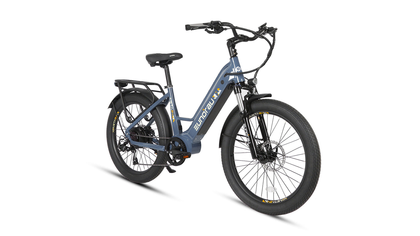 META24 1.0 City Electric Bike With 48V 500W Hub Motor 100 Mile Range Optional Second Battery