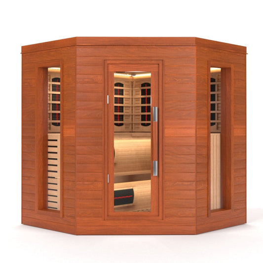 SAUNA EVOLUTION®  Indoor Luxury Cabin Corner Sauna Luna - 1