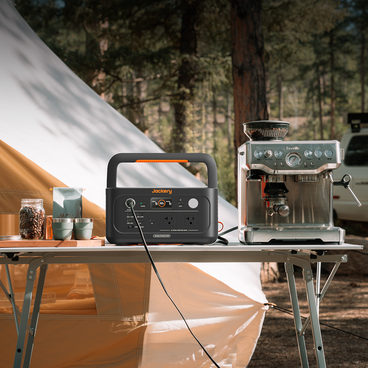 Jackery Explorer 600 v2 Portable Power Station – 640Wh | 500W (1000W Surge) | LiFePO₄